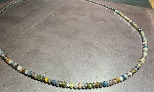 Rohdiamant Kette mit Silber